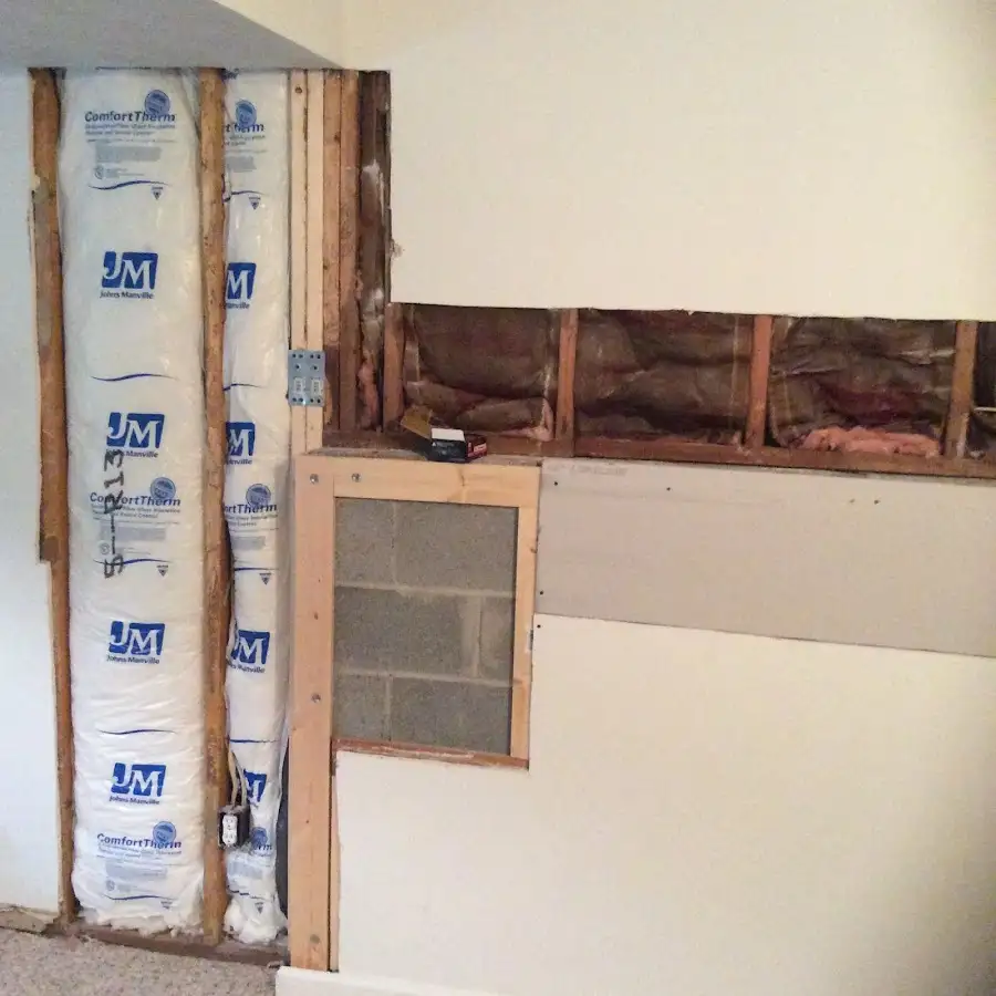 Wall insulation replacement during Structural Drying in South Weber